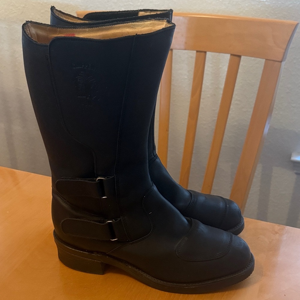 Chippewa Black Leather Riding Boots Sz 12 EE